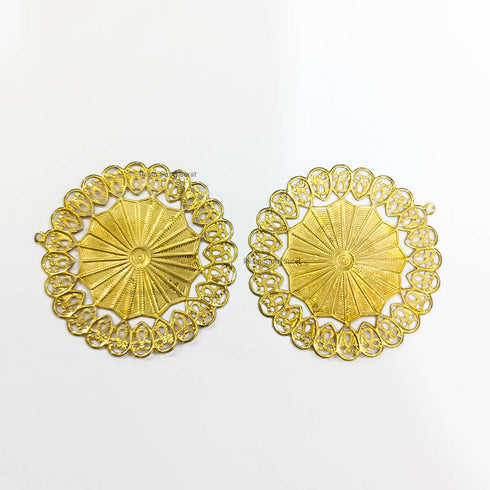 Metal Round Design Cut C - 2 pcs